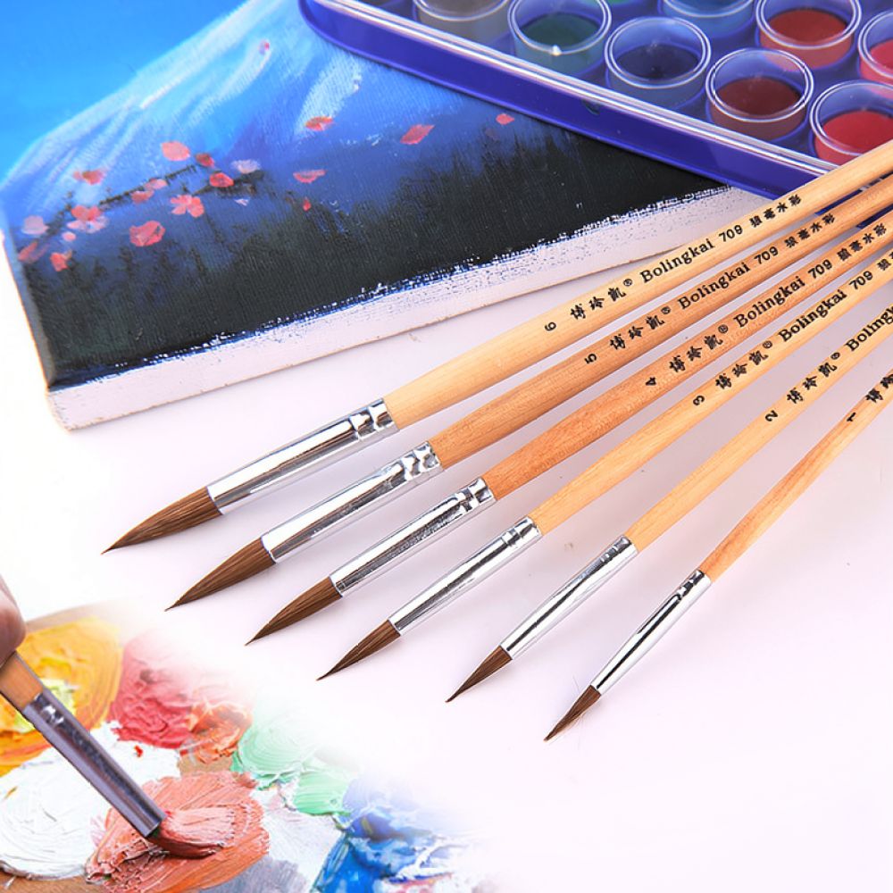 Juego de pinceles de pelo de l - Gouache Paint Set reseña y precio