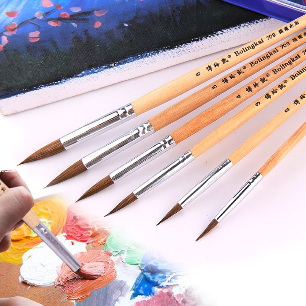 Juego de pinceles de pelo de l - Gouache Paint Set reseña y precio