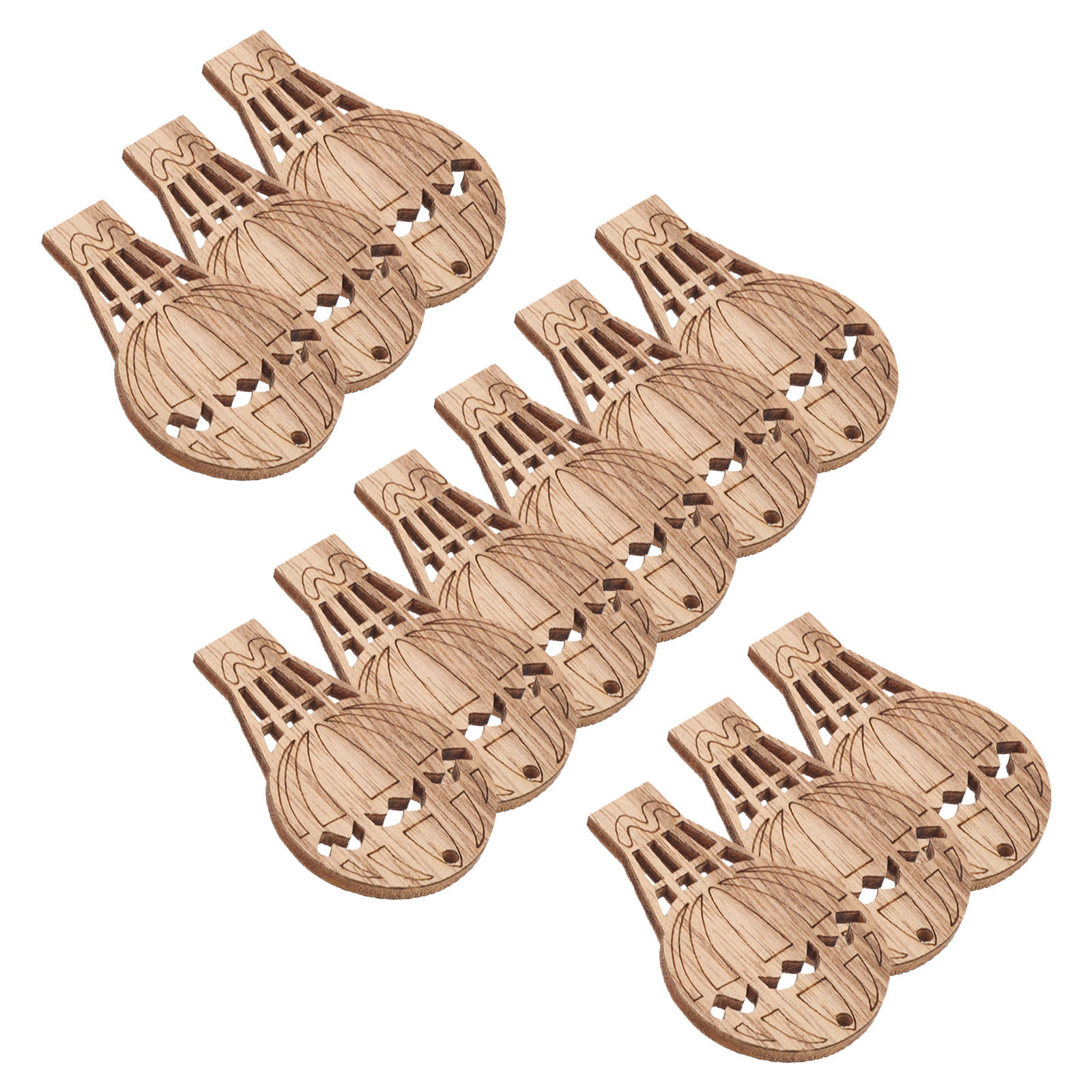 10 piezas de madera con forma  - Art And Craft For Nursery reseña y precio
