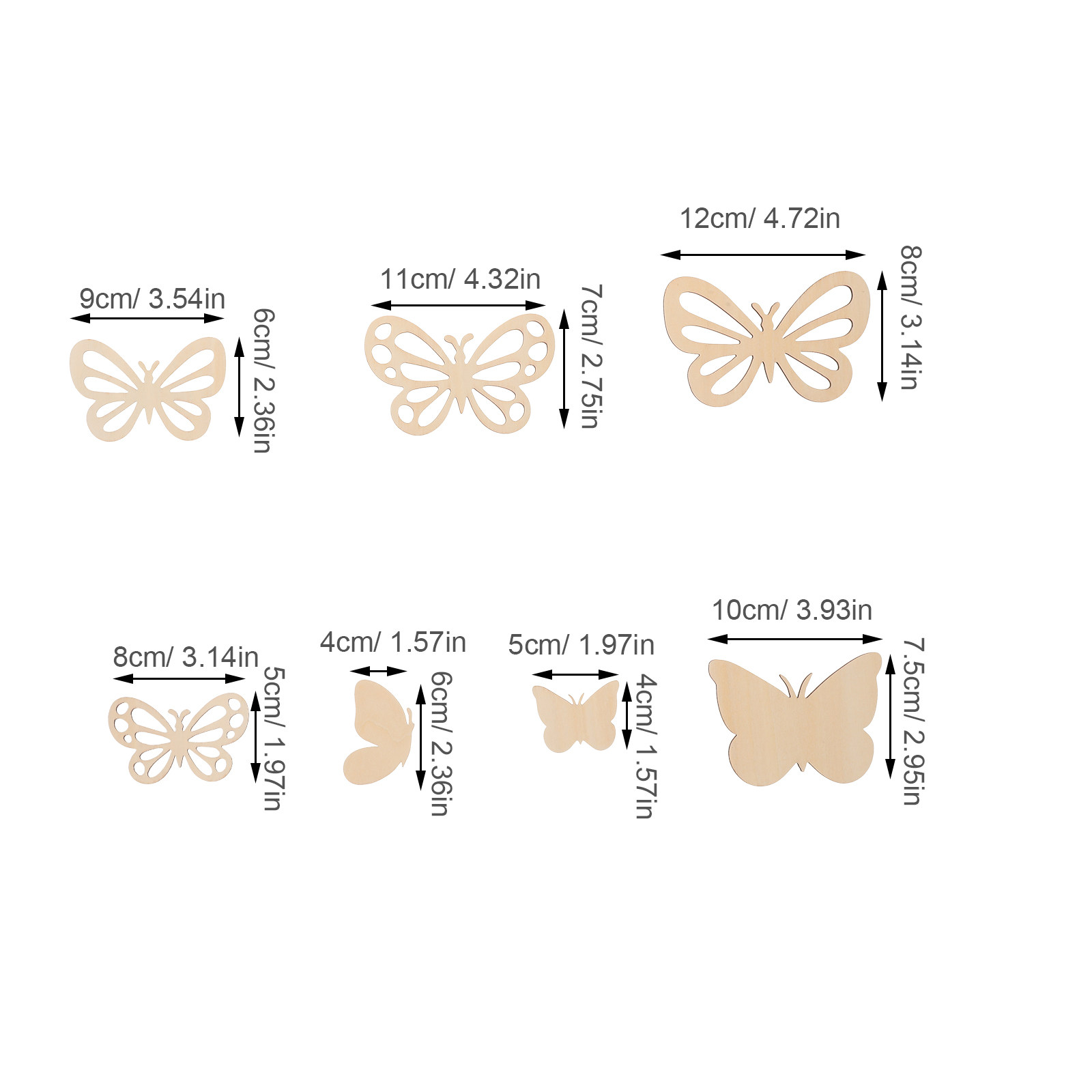 16 piezas de mariposas de made - Art And Craft For Nursery reseña y precio